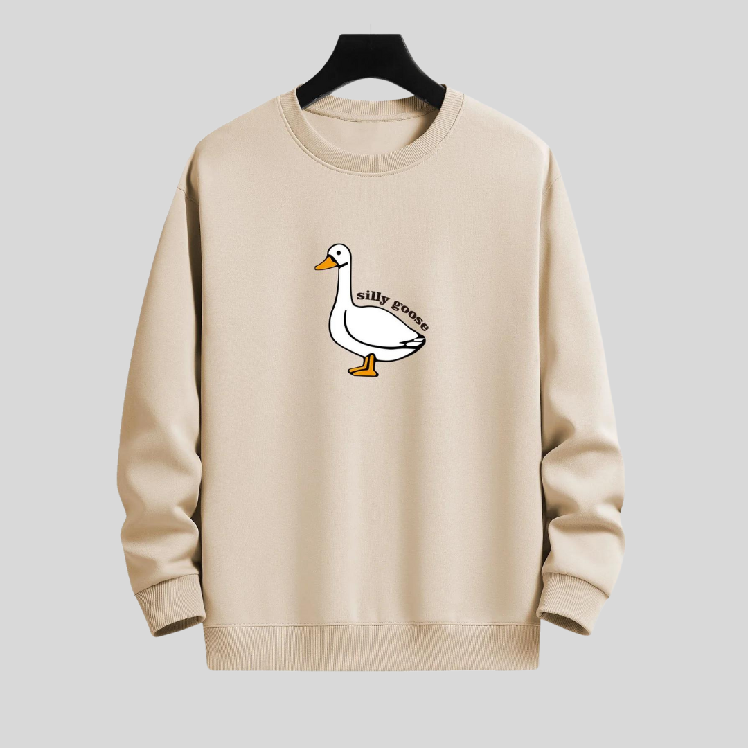 Bram | Relaxed fit sweatshirt met Silly Goose print