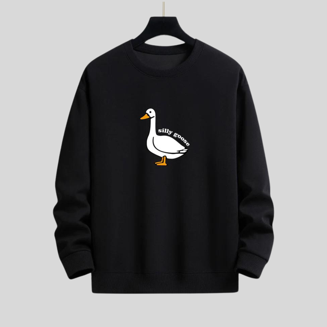 Bram | Relaxed fit sweatshirt met Silly Goose print