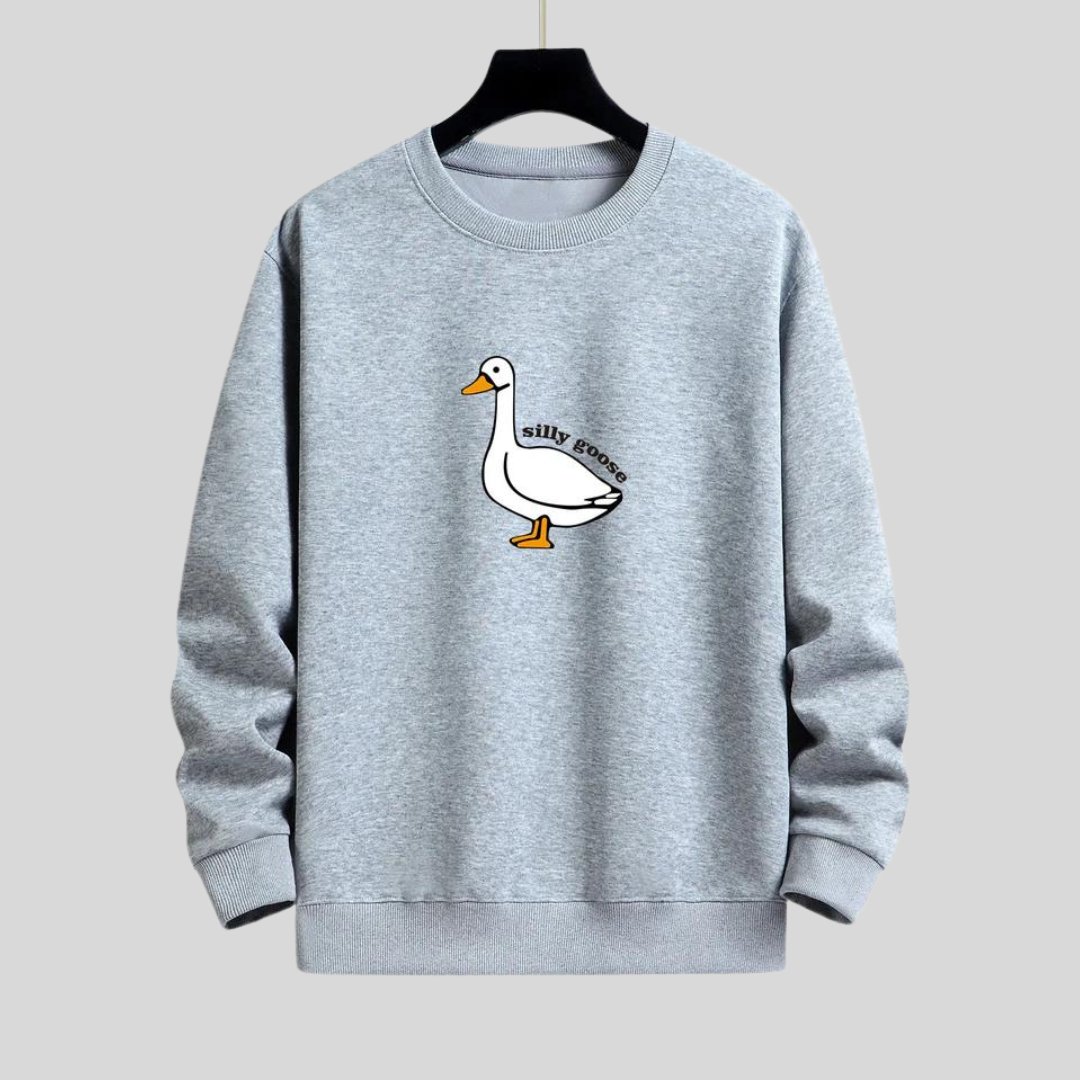 Bram | Relaxed fit sweatshirt met Silly Goose print