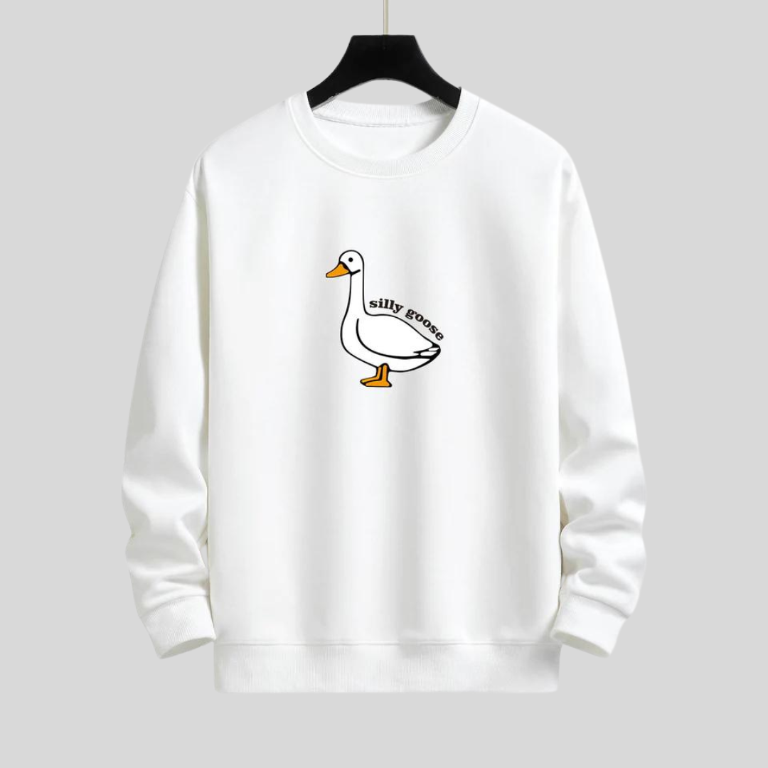 Bram | Relaxed fit sweatshirt met Silly Goose print