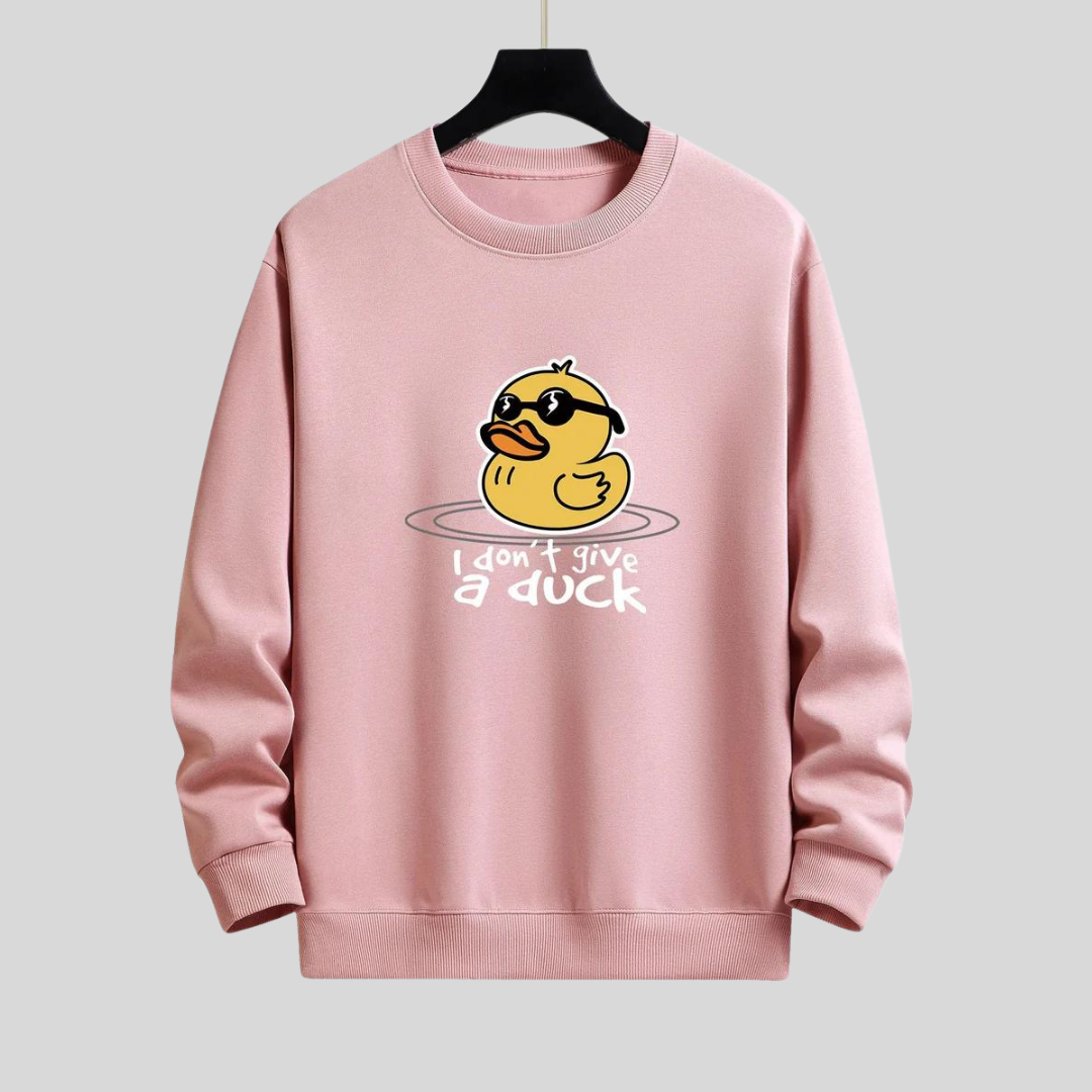 Eelco | Gele eend met zonnebril print sweatshirt