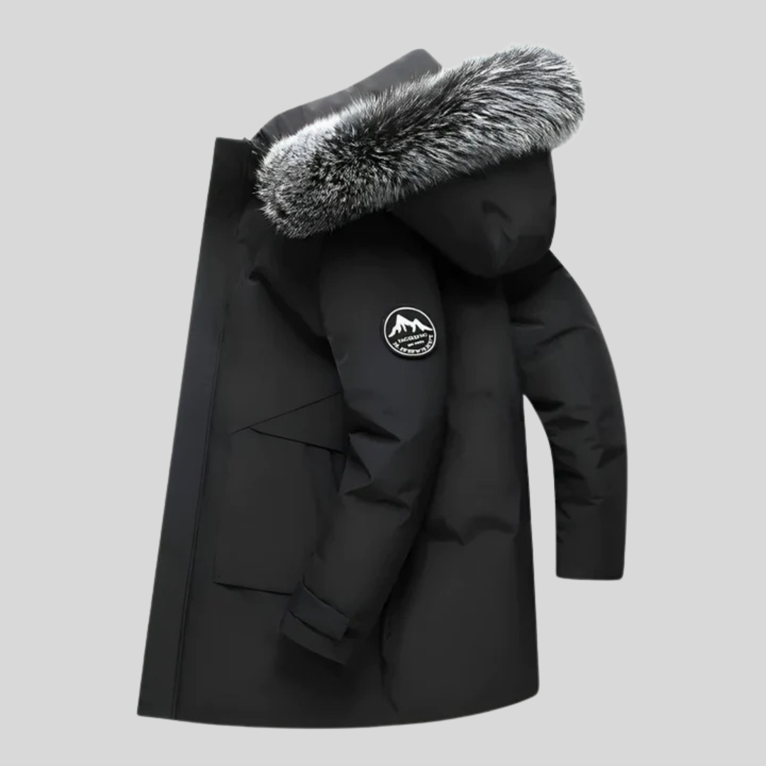 Jasper | Luxe winterjas voor heren met bontkraag