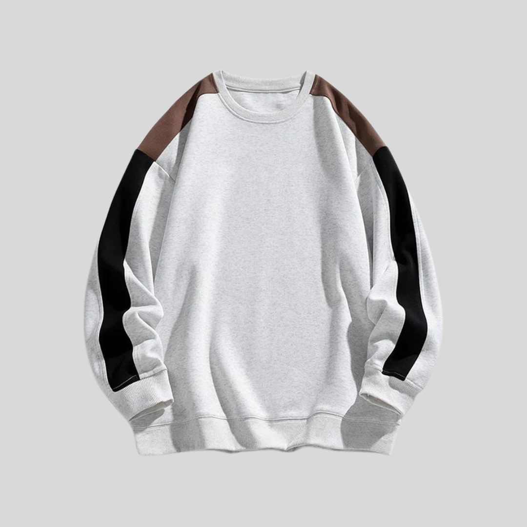 Niek | Kleurblok sweatshirt voor heren