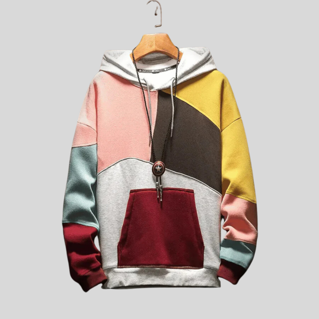 Jesse | Kleurblokken hoodie voor heren