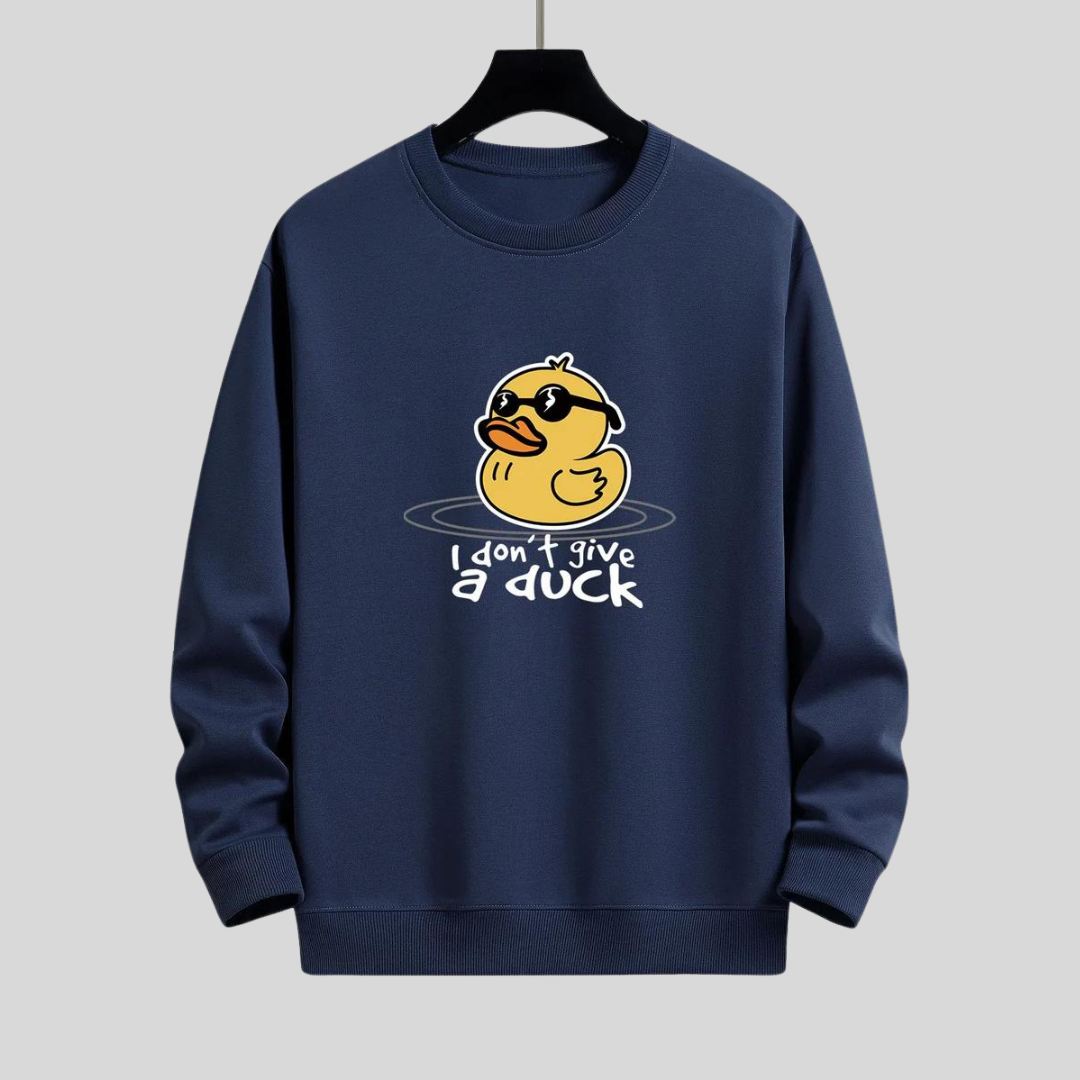 Eelco | Gele eend met zonnebril print sweatshirt