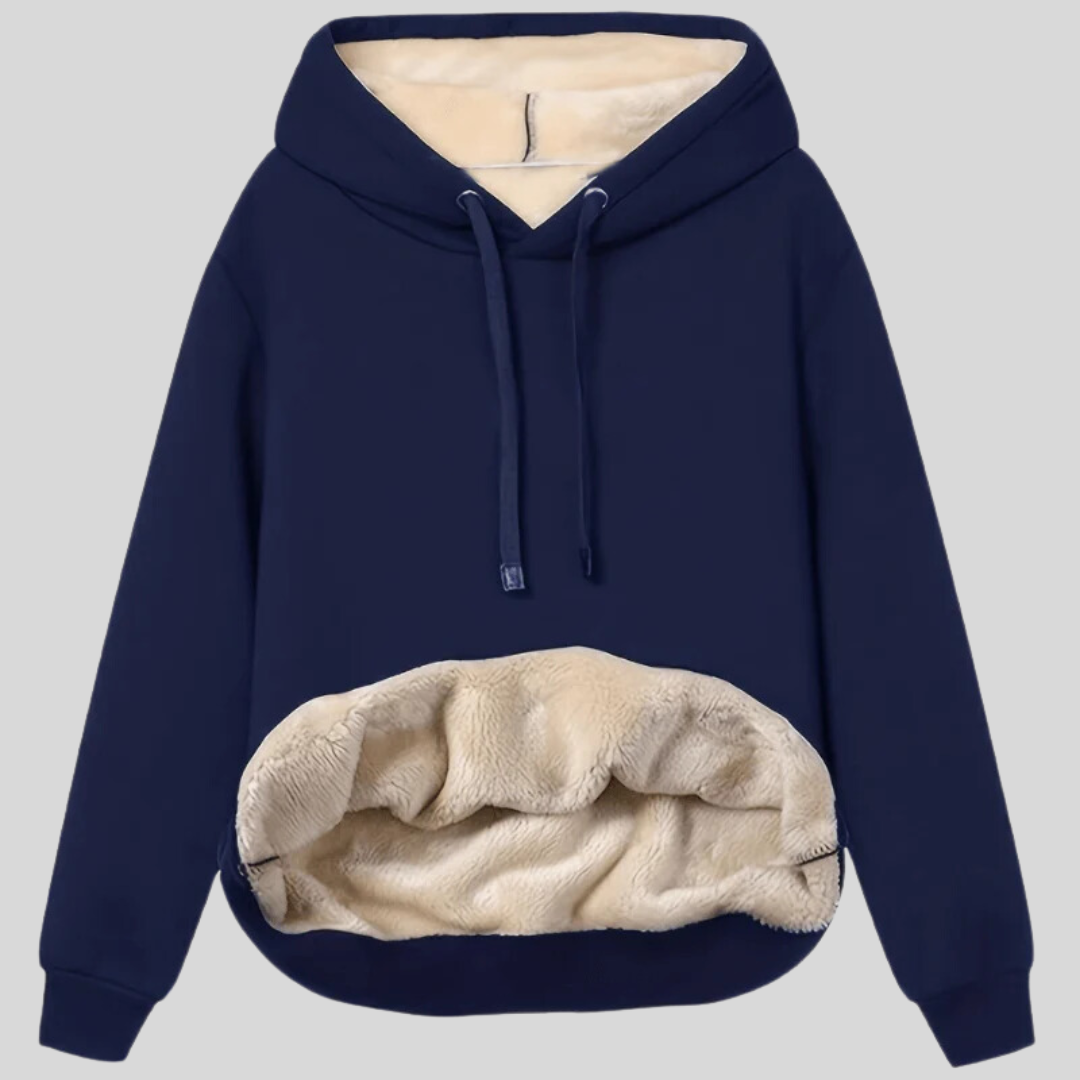 Sophie | Omkeerbare hoodie met warme sherpa voering