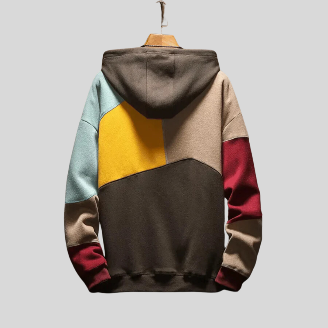 Jesse | Kleurblokken hoodie voor heren