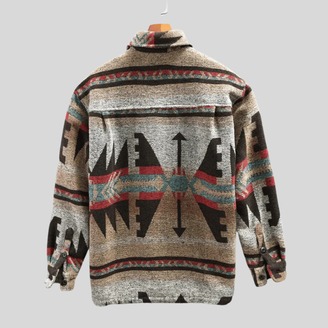 Tijs | Vintage Aztec overhemdjack voor heren