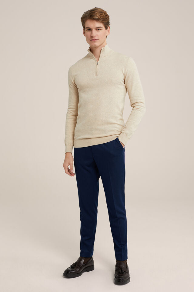 Noa | Luxe kasjmier half-zip trui