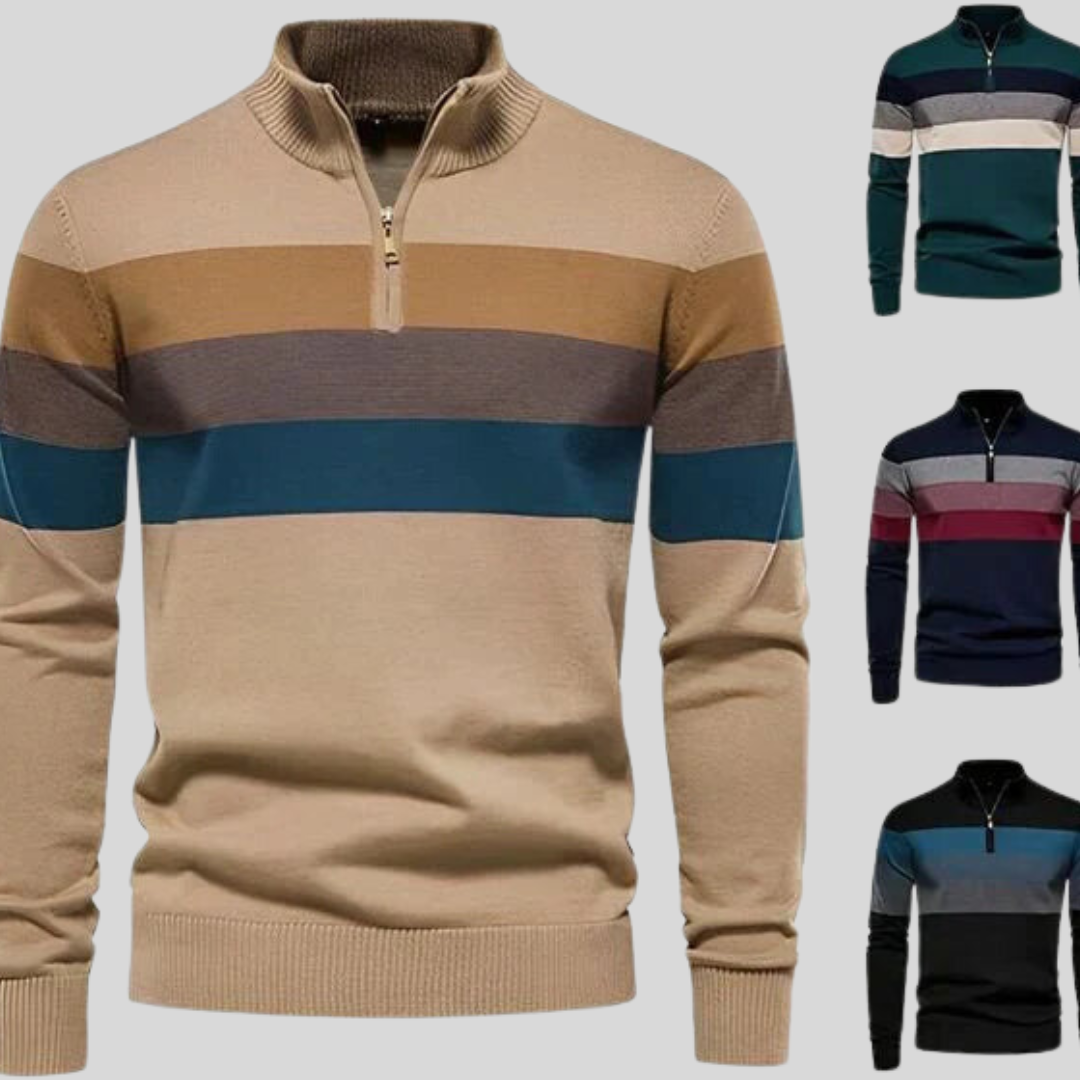 Hugo | Stijlvolle heren retro pullover met uniek patroon