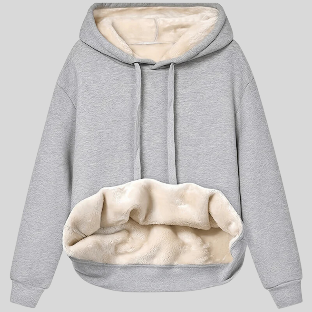 Sophie | Omkeerbare hoodie met warme sherpa voering