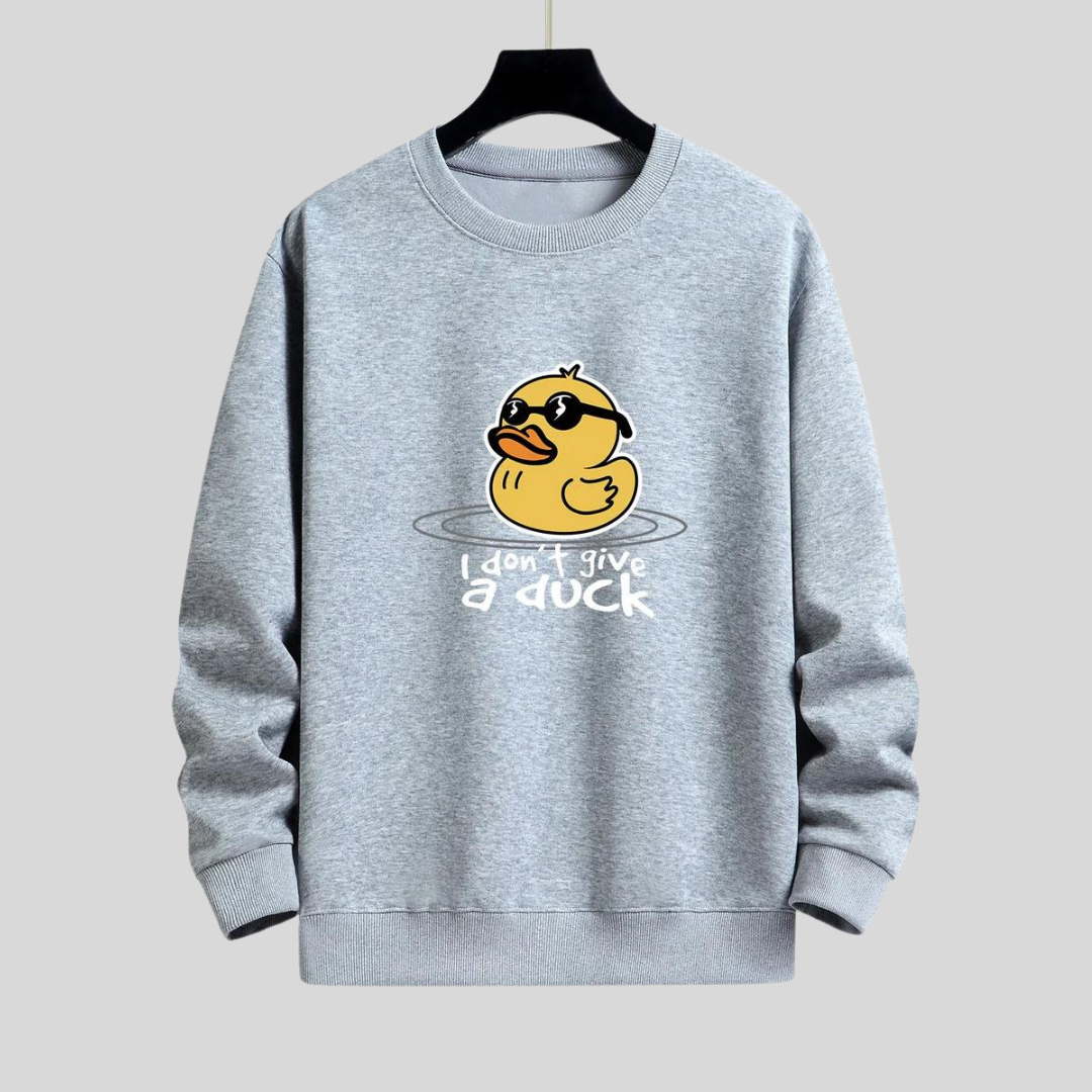 Eelco | Gele eend met zonnebril print sweatshirt