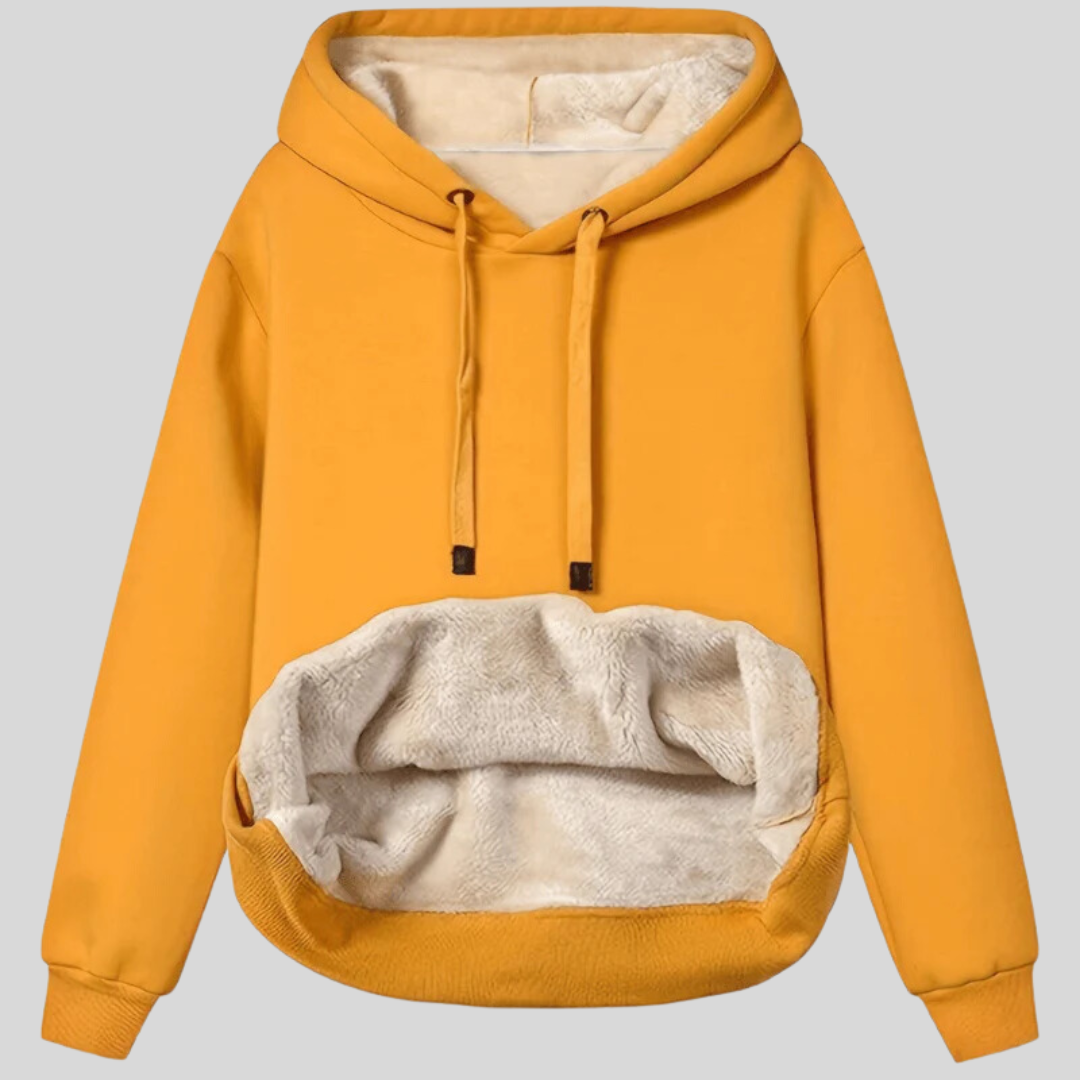 Sophie | Omkeerbare hoodie met warme sherpa voering