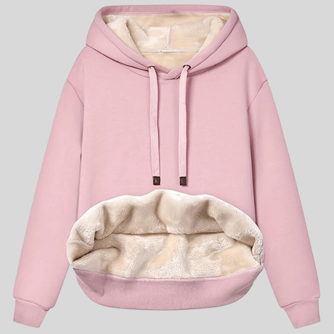 Sophie | Omkeerbare hoodie met warme sherpa voering