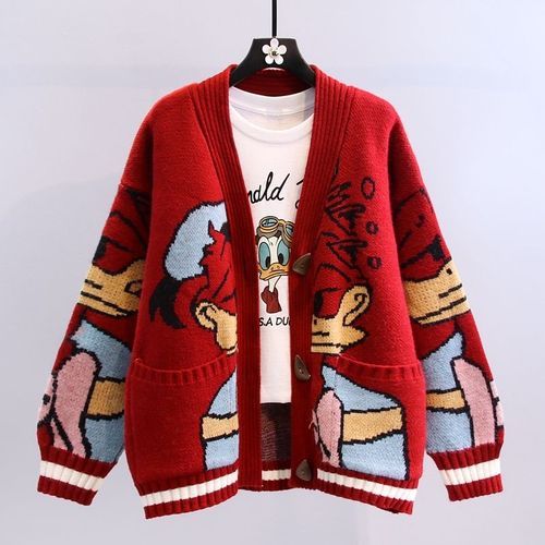 Lotte | Cartoon gebreide cardigan voor dames