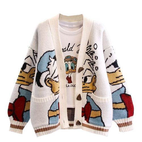 Lotte | Cartoon gebreide cardigan voor dames