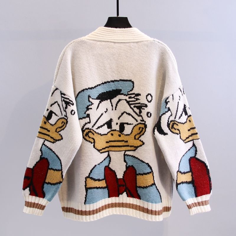 Lotte | Cartoon gebreide cardigan voor dames