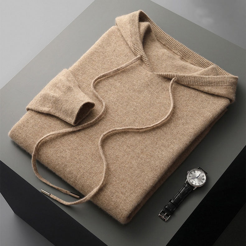 Niels | Luxe cashmere hoodie voor heren