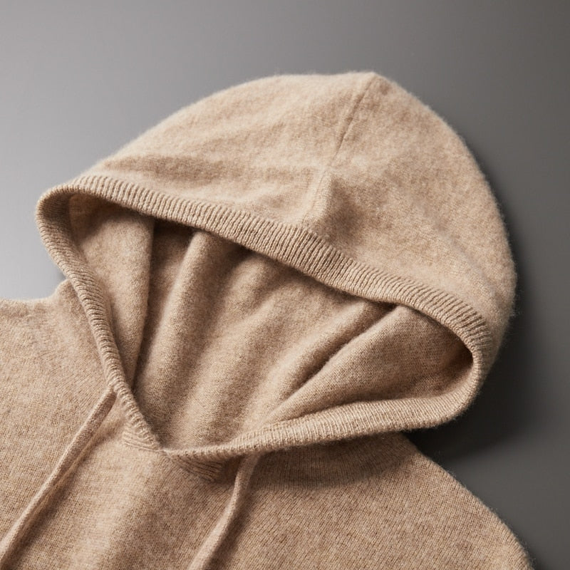 Niels | Luxe cashmere hoodie voor heren