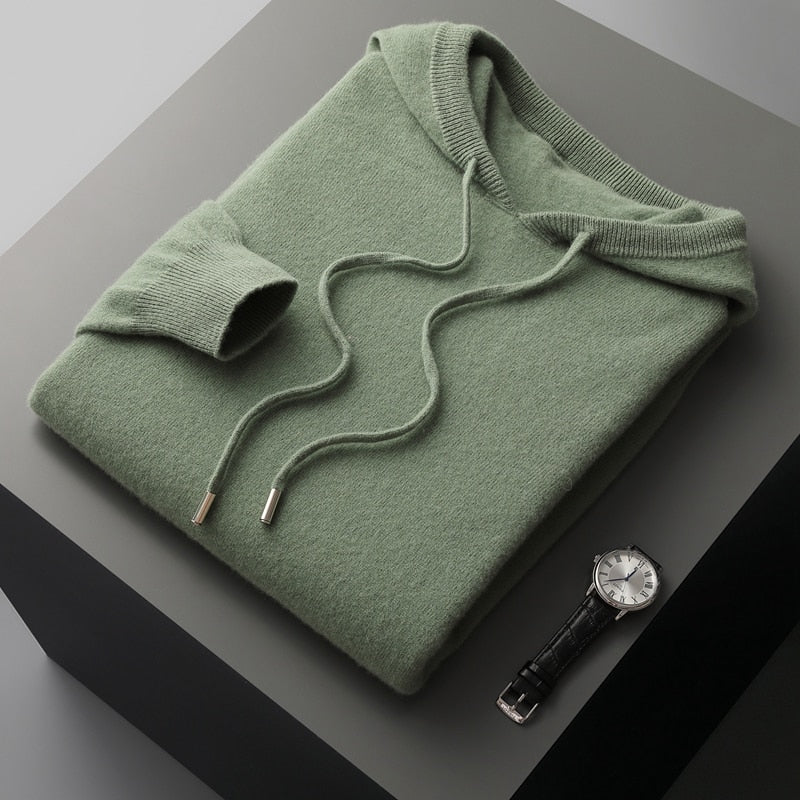 Niels | Luxe cashmere hoodie voor heren