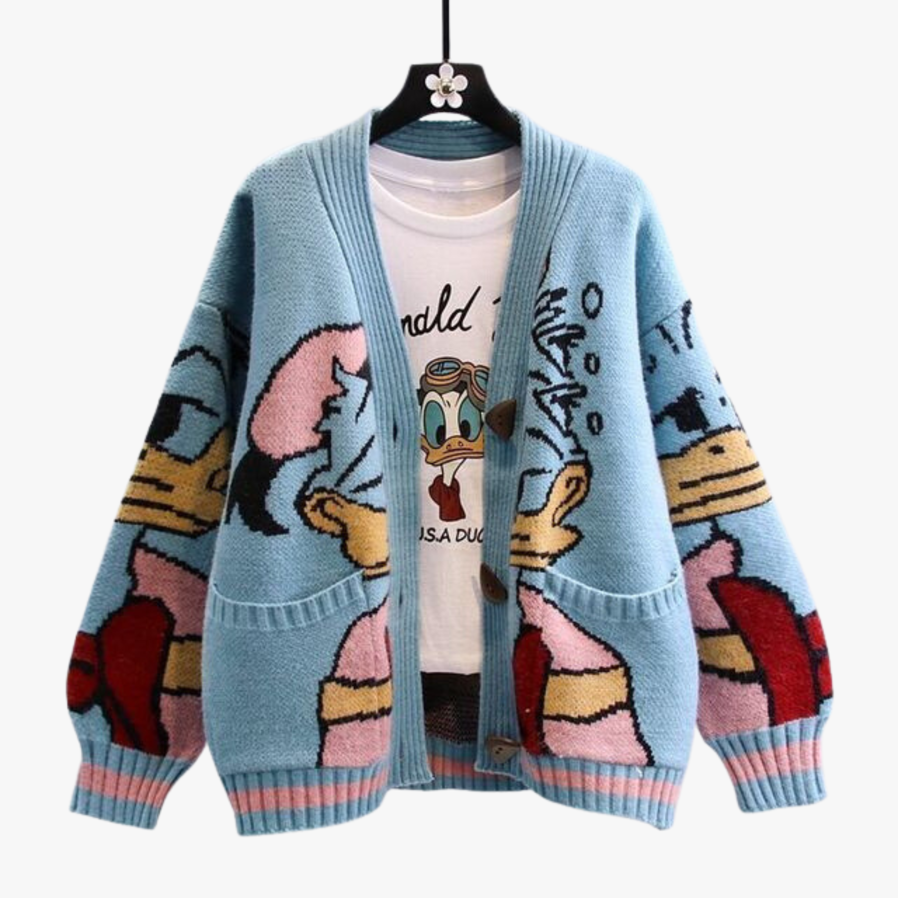 Lotte | Cartoon gebreide cardigan voor dames